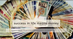 success in life means money