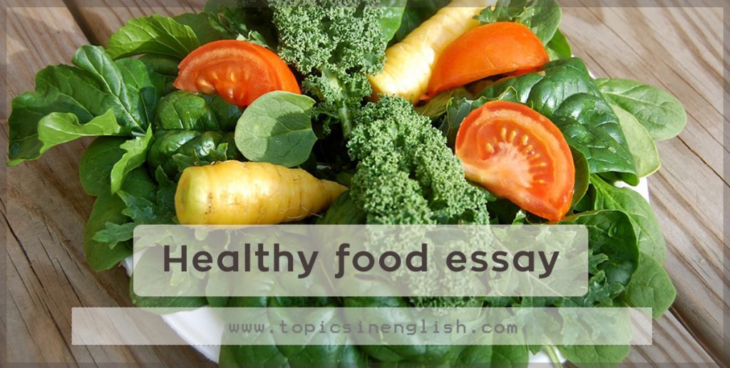 Essay about healthy diet