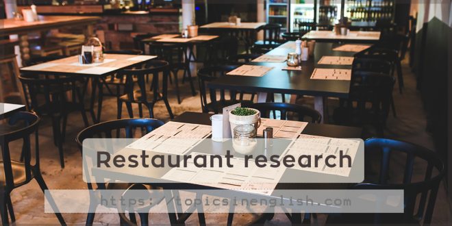 Restaurant research