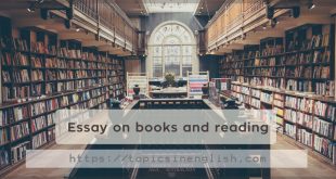 Essay on books and reading