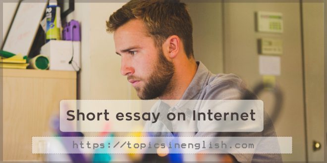 Short essay on Internet