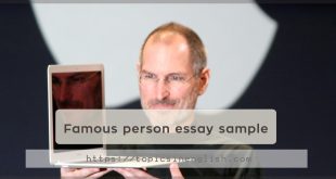 Famous person essay sample