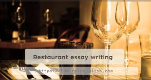 Restaurant essay writing