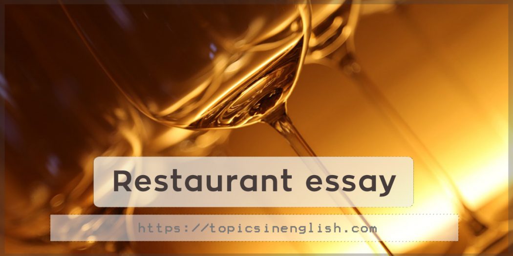 restaurant essay