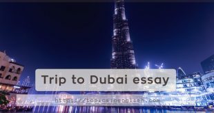 Trip to Dubai essay