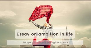 Essay on ambition in life