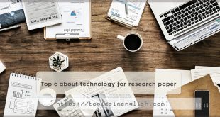 Topic about technology for research paper