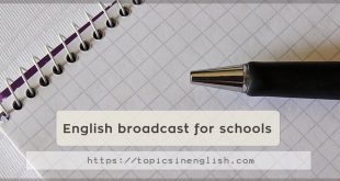 English broadcast for schools