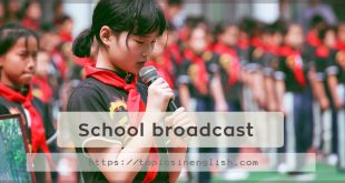 School broadcast