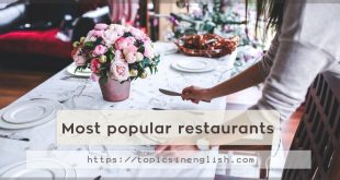 Most popular restaurants