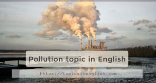 Pollution topic in English