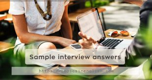 Sample interview answers
