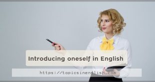 Introducing oneself in English