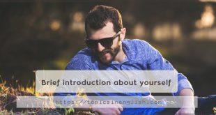 Brief introduction about yourself