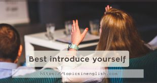 Best introduce yourself