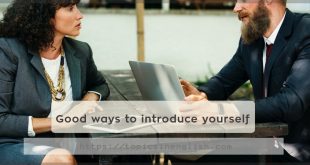 Good ways to introduce yourself