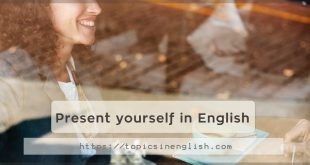 Present yourself in English