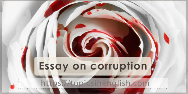 Essay on corruption