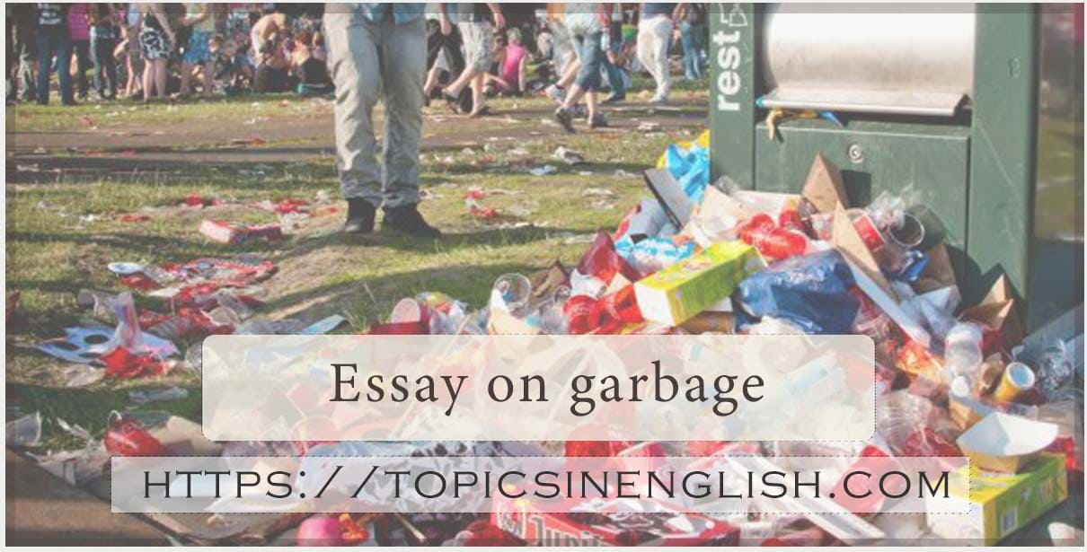 essay about throwing garbage