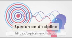 Speech on discipline