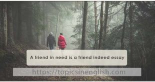 A friend in need is a friend indeed essay