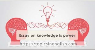 Essay on knowledge is power