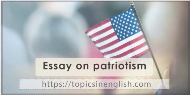 Essay on patriotism