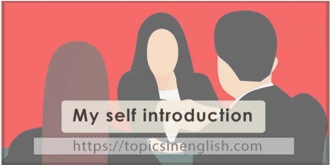 My self introduction
