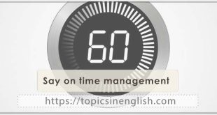 Say on time management