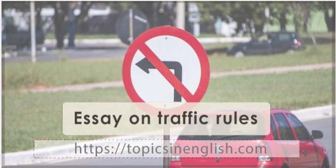 Essay on traffic rules