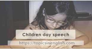 Children day speech