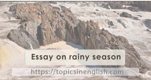 Essay on rainy season