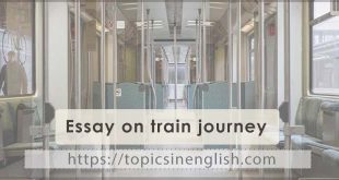 Essay on train journey