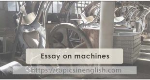 Essay on machines