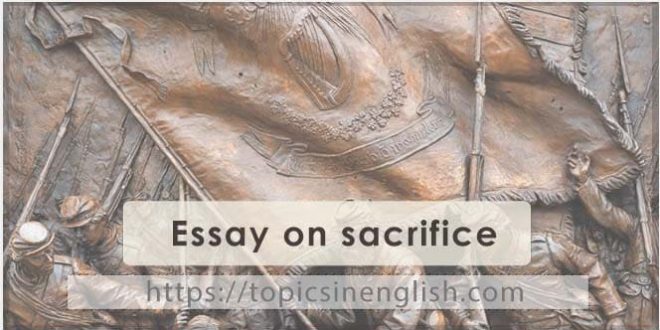 Essay on sacrifice