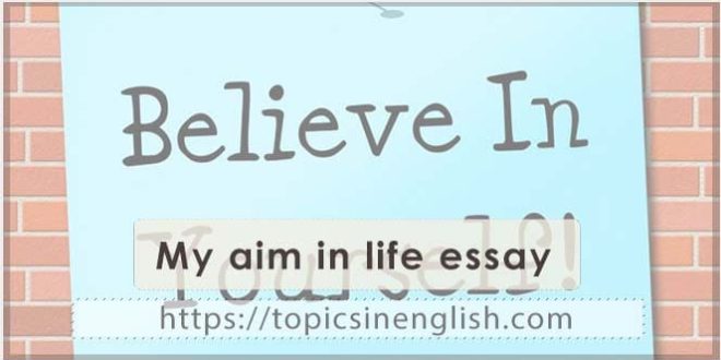 Essay on believe in yourself