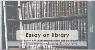 Essay on library